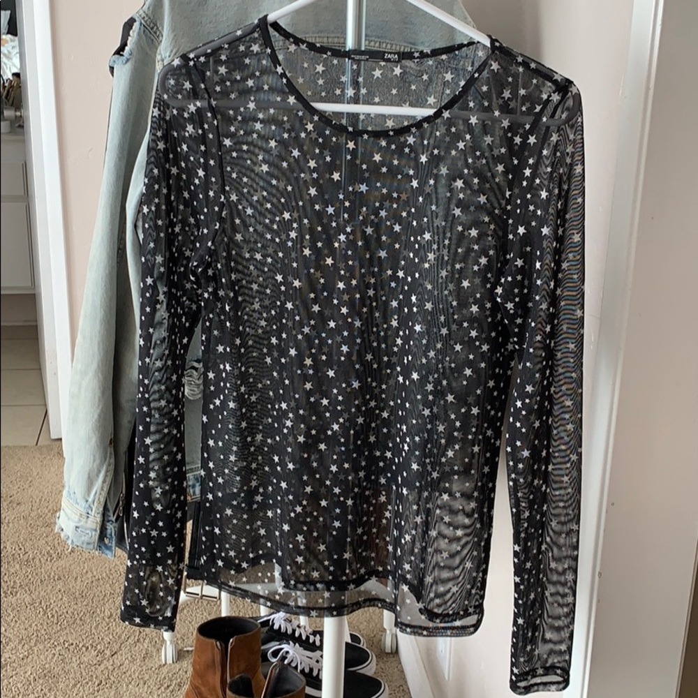Zara mesh shirt